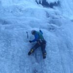 ice climbing in the alps